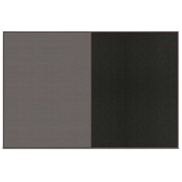 Enclosed Corkboard, 1 Door, 72"x36", 4" Fra